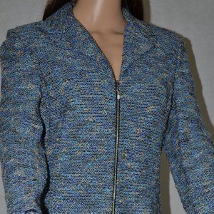 " BEAUTIFUL "  ST . JOHN COLLECTION TURQUOISE  MULTICOLOR TWO PIECE SIZE 6